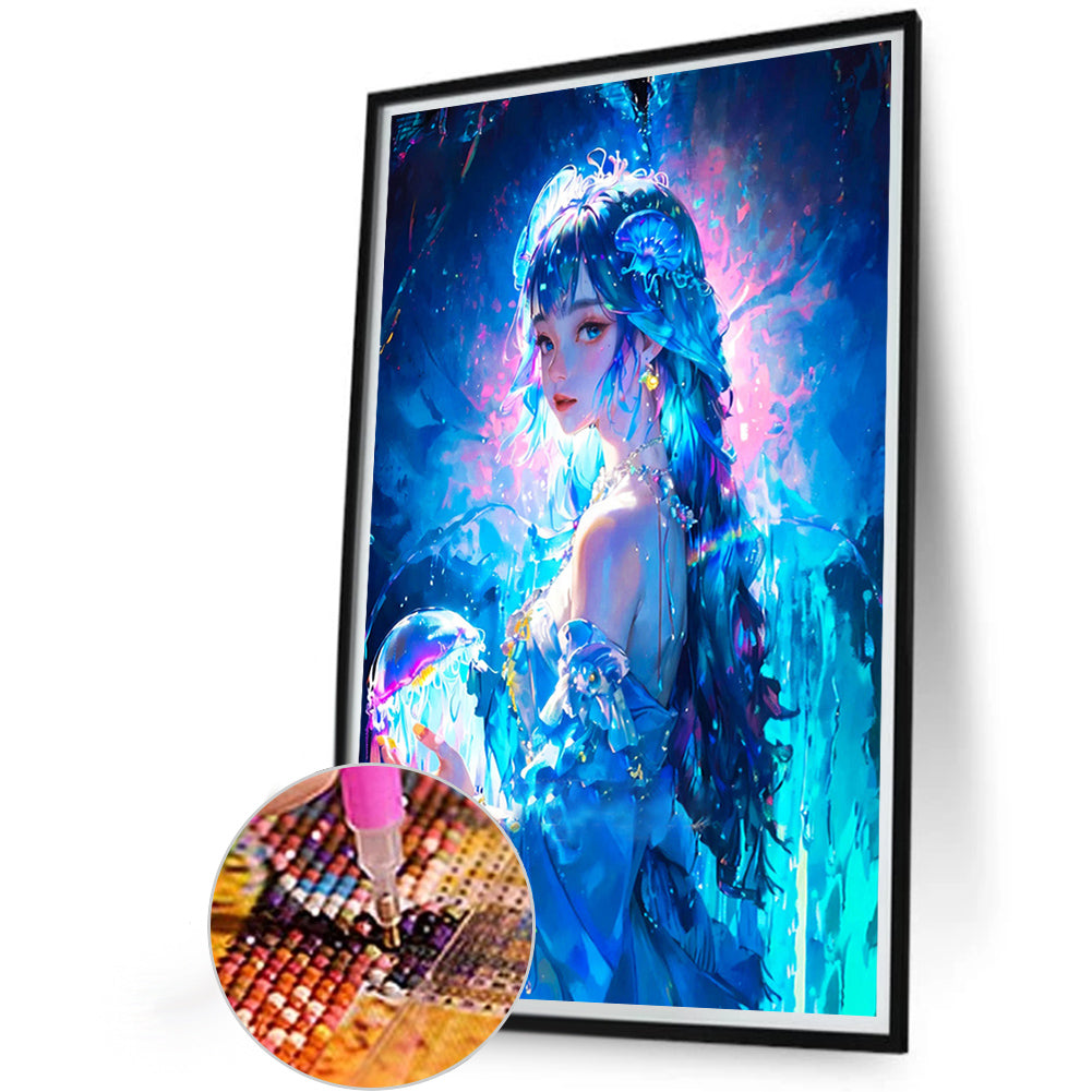 Water Girl - Full Round AB Drill Diamond Painting 40*60CM