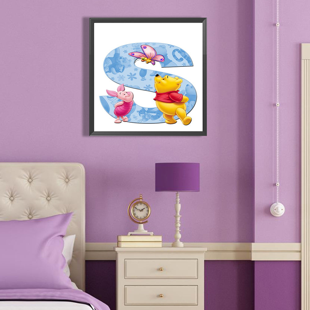 Letter S - Full Round Drill Diamond Painting 40*40CM