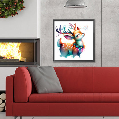 Shiny Animal Elk - Full Round Drill Diamond Painting 30*30CM