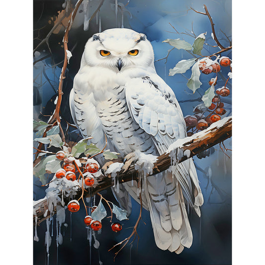 Forest Owl - Full Round Drill Diamond Painting 30*40CM