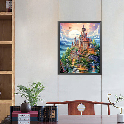 Castle - Full Round Drill Diamond Painting 40*50CM