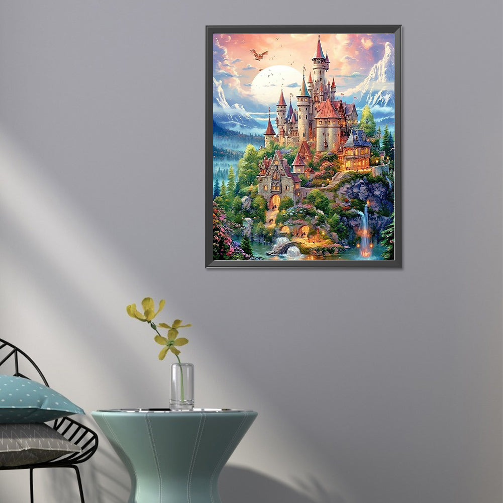 Castle - Full Round Drill Diamond Painting 40*50CM