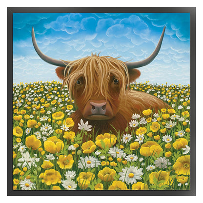 Daisy And Yak - 11CT Stamped Cross Stitch 40*40CM