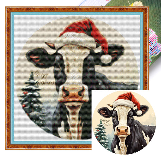 Dairy Cow - 11CT Stamped Cross Stitch 40*40CM