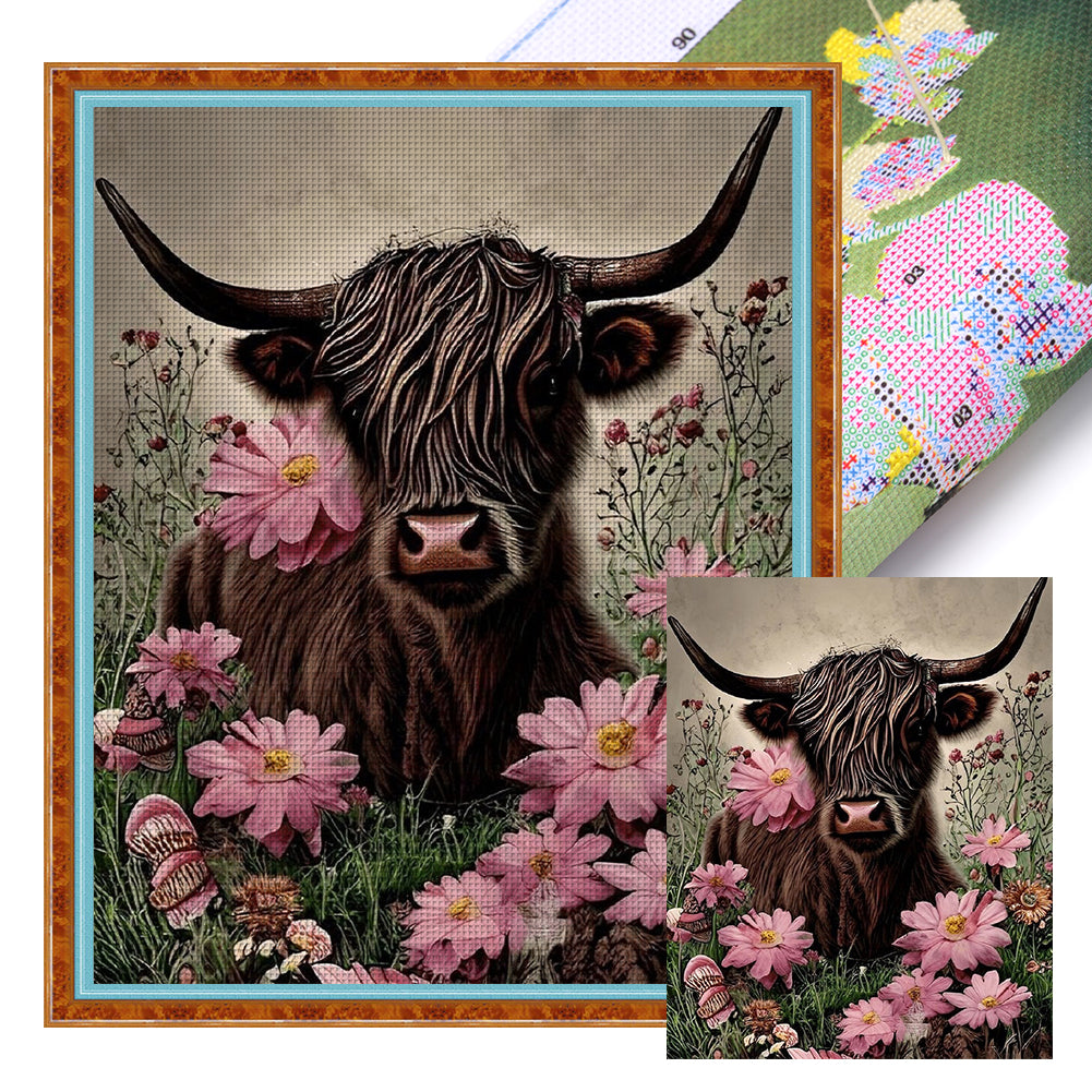 Ox - 11CT Stamped Cross Stitch 40*50CM