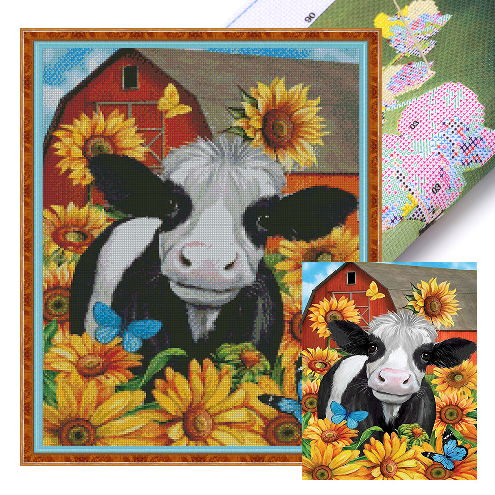 Ox - 11CT Stamped Cross Stitch 40*50CM