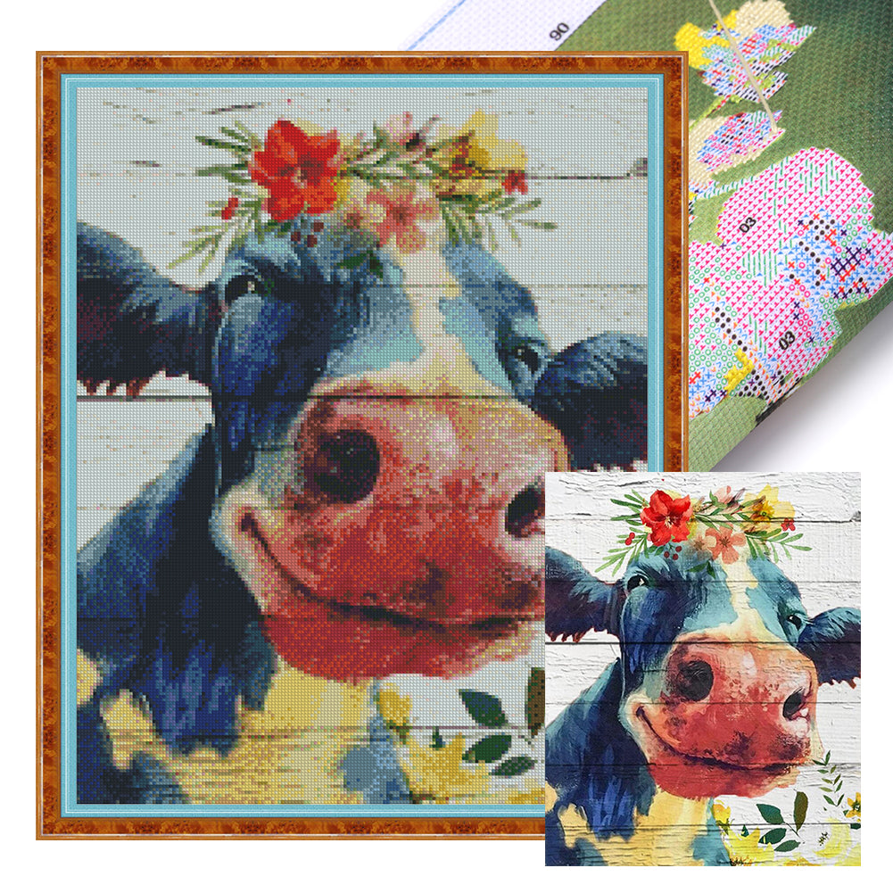 Ox - 11CT Stamped Cross Stitch 40*50CM