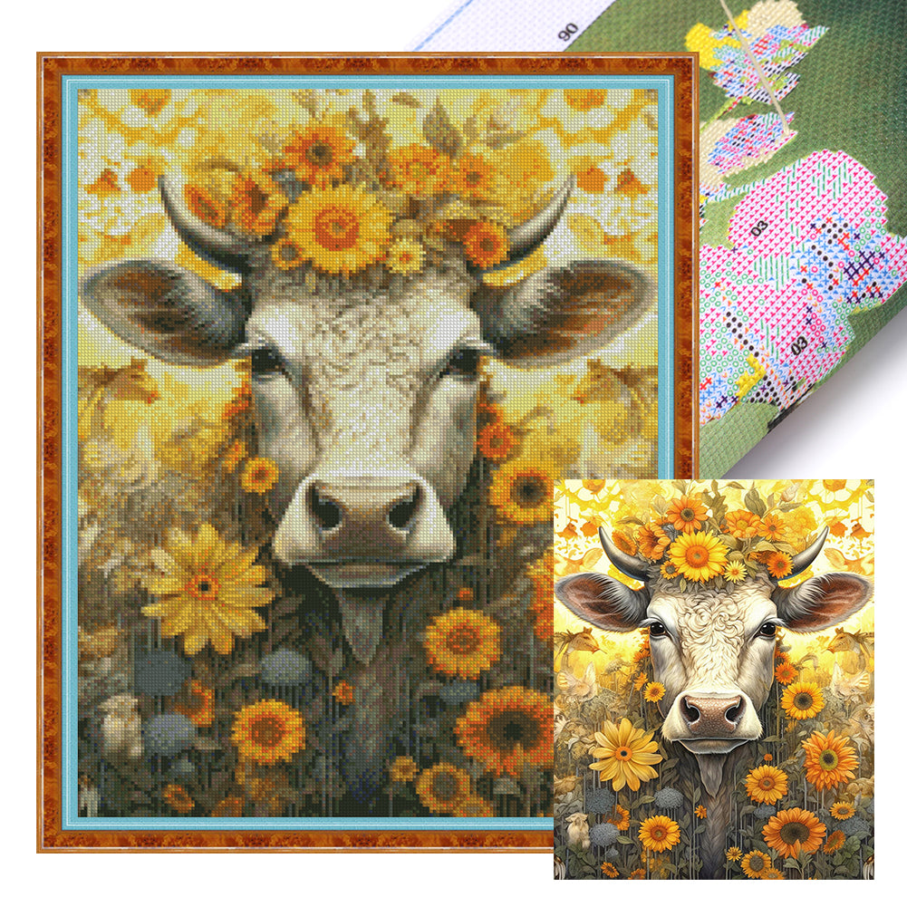 Ox - 11CT Stamped Cross Stitch 40*50CM