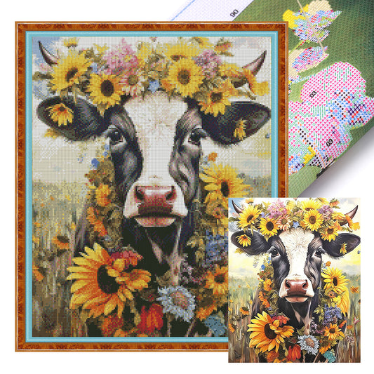 Ox - 11CT Stamped Cross Stitch 40*50CM