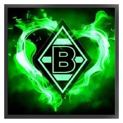 Monchengladbach Football Team Logo - 11CT Stamped Cross Stitch 40*40CM
