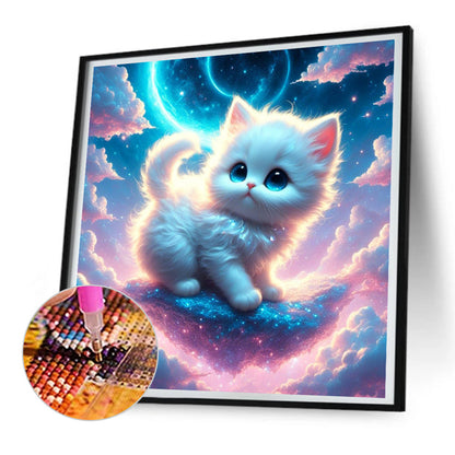 Dengtian Kitten - Full Round Drill Diamond Painting 30*30CM