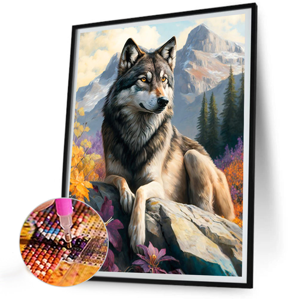 Wolf - Full Round Drill Diamond Painting 30*40CM