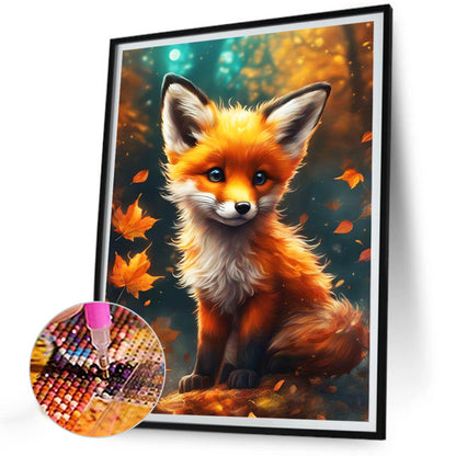 Fox - Full Round Drill Diamond Painting 30*40CM