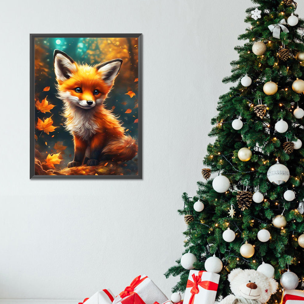 Fox - Full Round Drill Diamond Painting 30*40CM