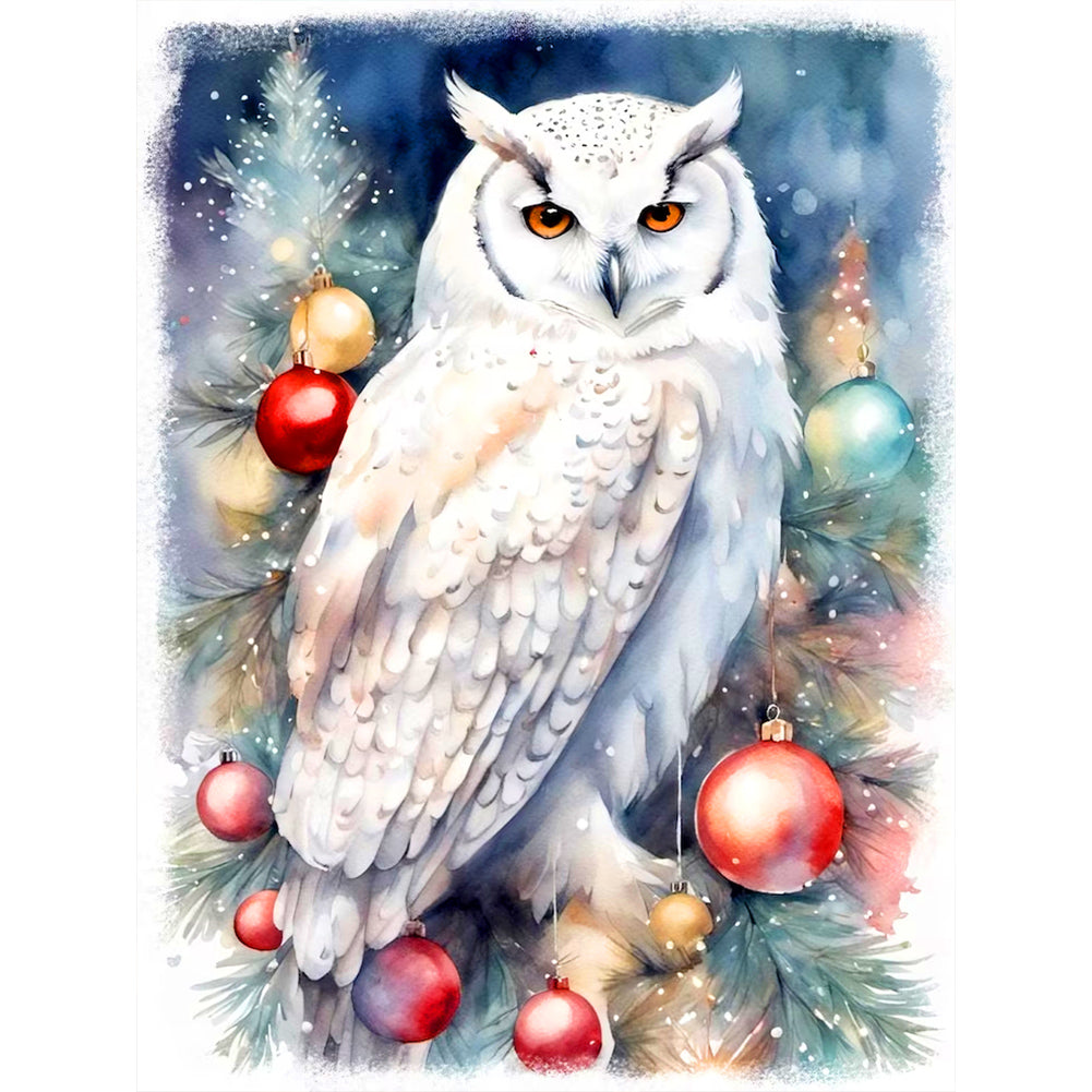 Owl - Full Round Drill Diamond Painting 30*40CM