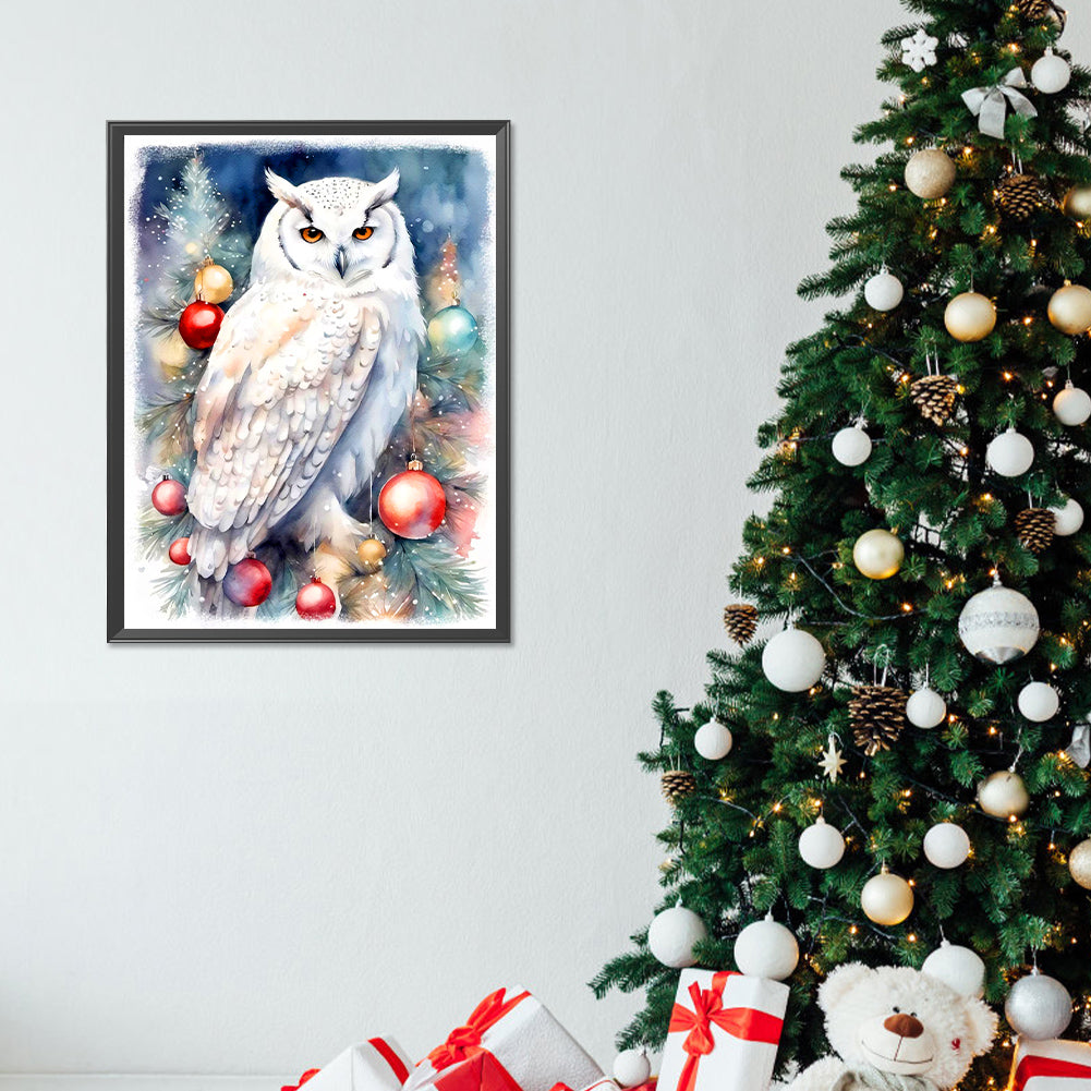 Owl - Full Round Drill Diamond Painting 30*40CM