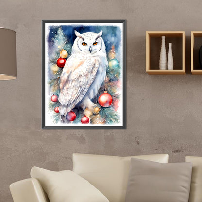 Owl - Full Round Drill Diamond Painting 30*40CM