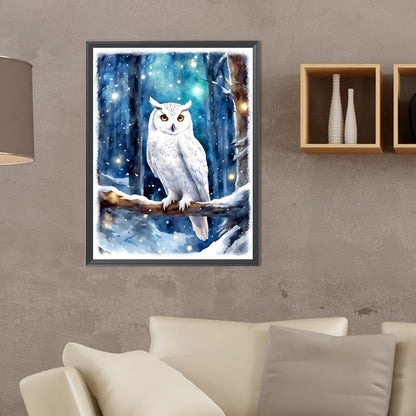 Owl - Full Round Drill Diamond Painting 30*40CM