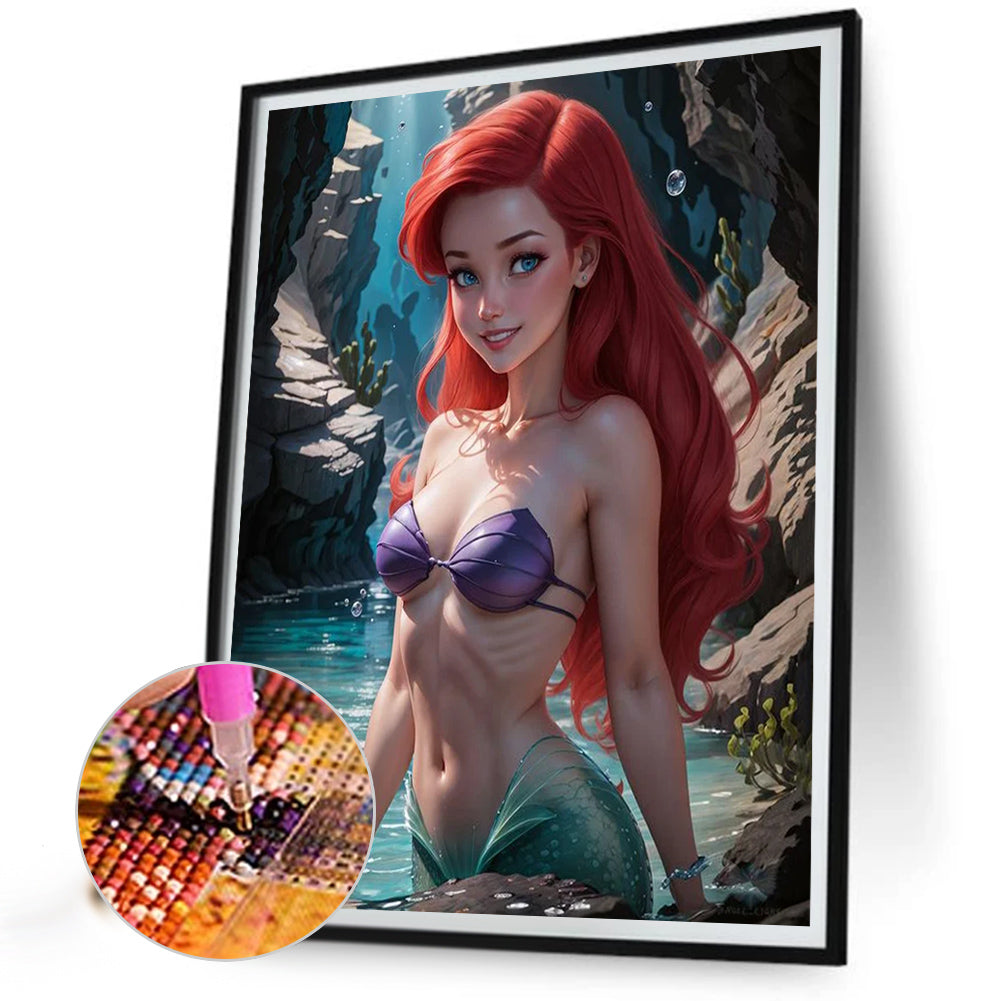 Mermaid Princess - Full Round Drill Diamond Painting 40*50CM