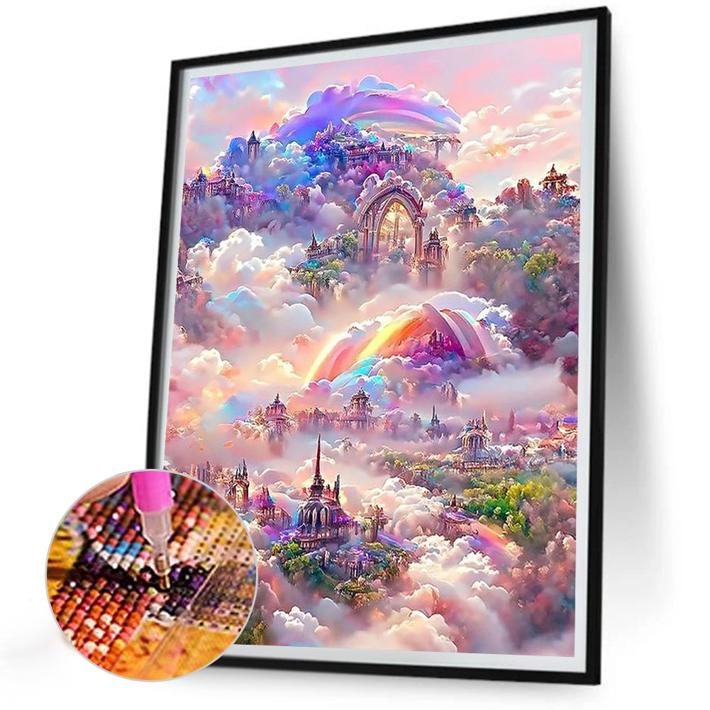 Rainbow Manor - Full Round Drill Diamond Painting 30*40CM