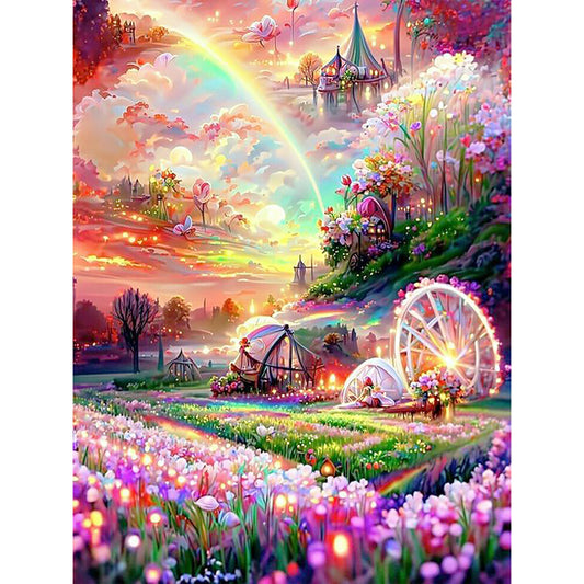 Rainbow Manor - Full Round Drill Diamond Painting 30*40CM