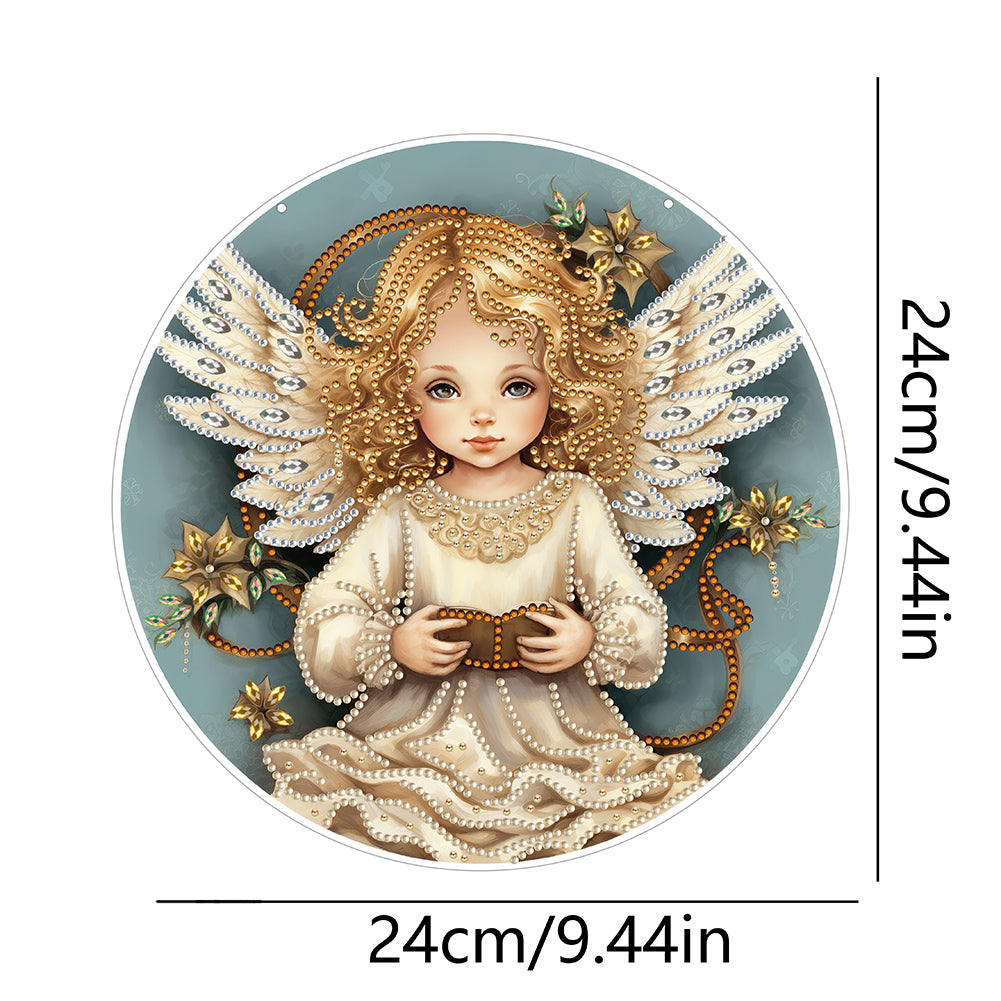 Angel Girl Single-Sided Diamond Painting Hanging Pendant for Home Wall Decor(#2)