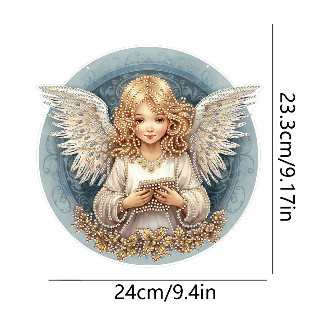 Angel Girl Single-Sided Diamond Painting Hanging Pendant for Home Wall Decor(#3)