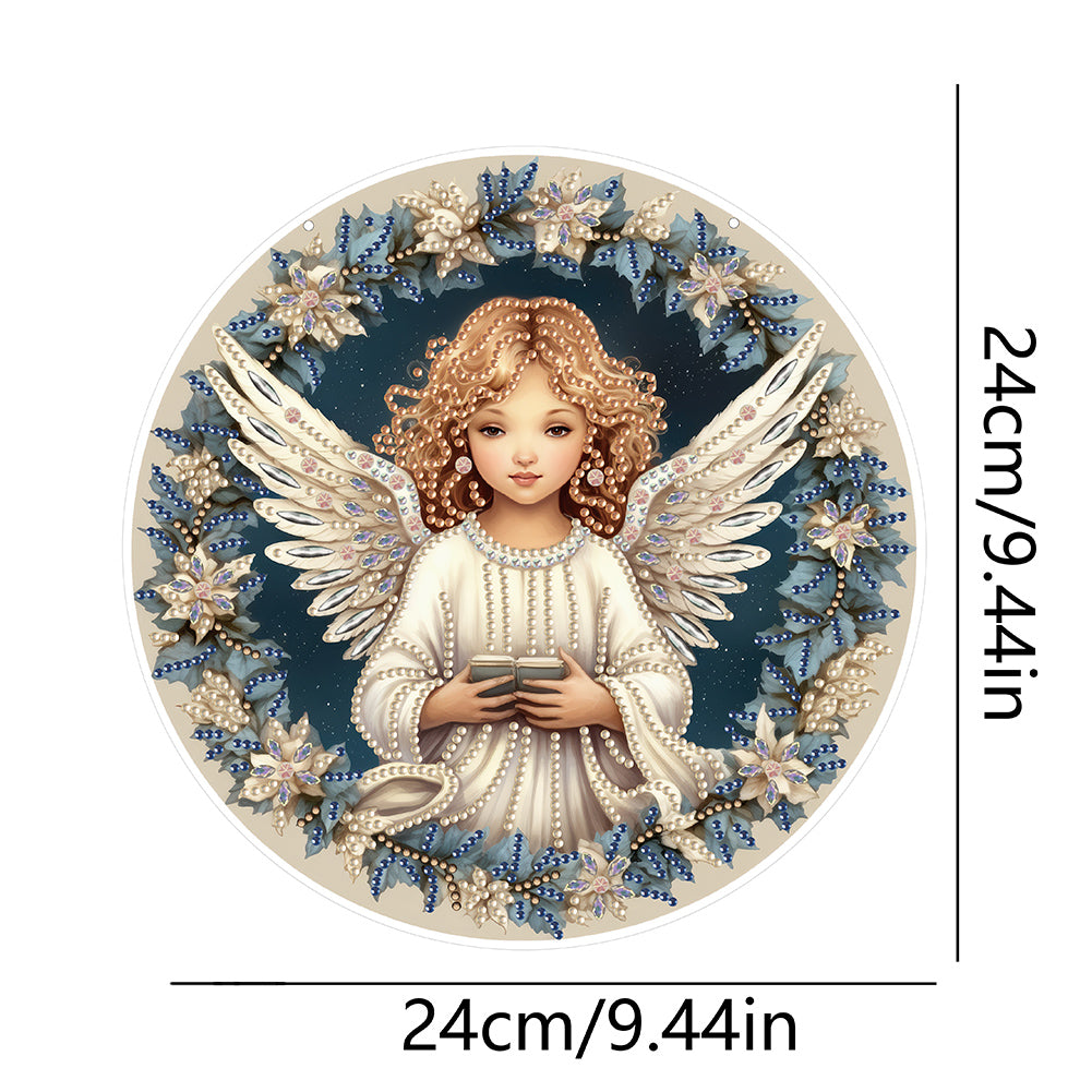 Angel Girl Single-Sided Diamond Painting Hanging Pendant for Home Wall Decor(#4)