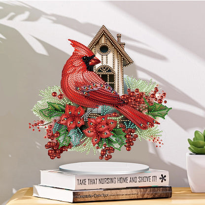 Acrylic Cardinal Diamonds Painting Desktop Decorations for Adults Beginner