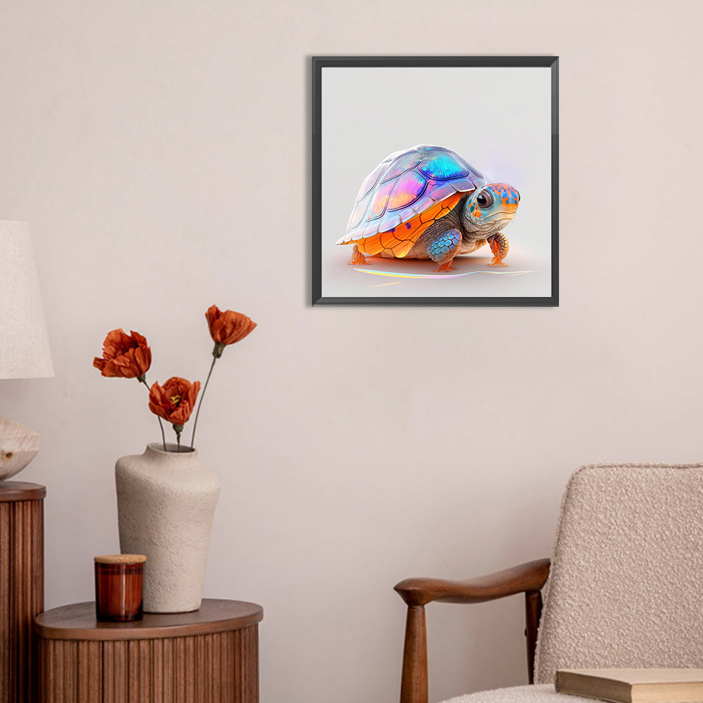 Sea Turtle In Ocean - Full Round Drill Diamond Painting 30*30CM