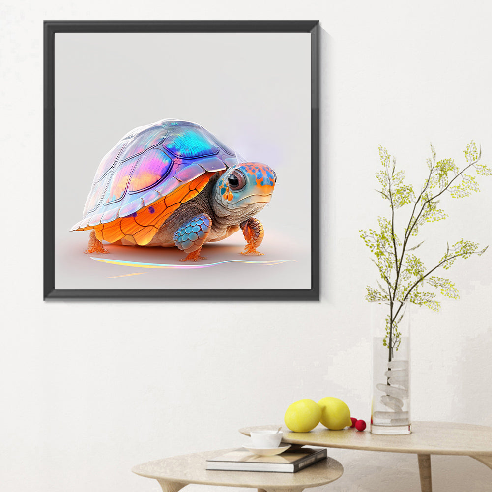 Sea Turtle In Ocean - Full Round Drill Diamond Painting 30*30CM