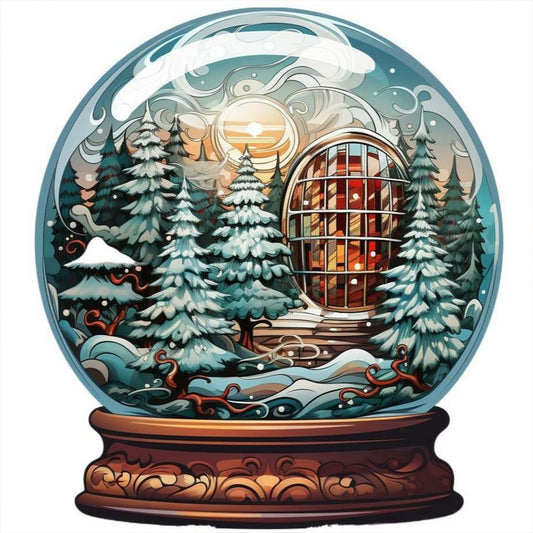 Christmas Crystal Ball - Full Round Drill Diamond Painting 30*30CM