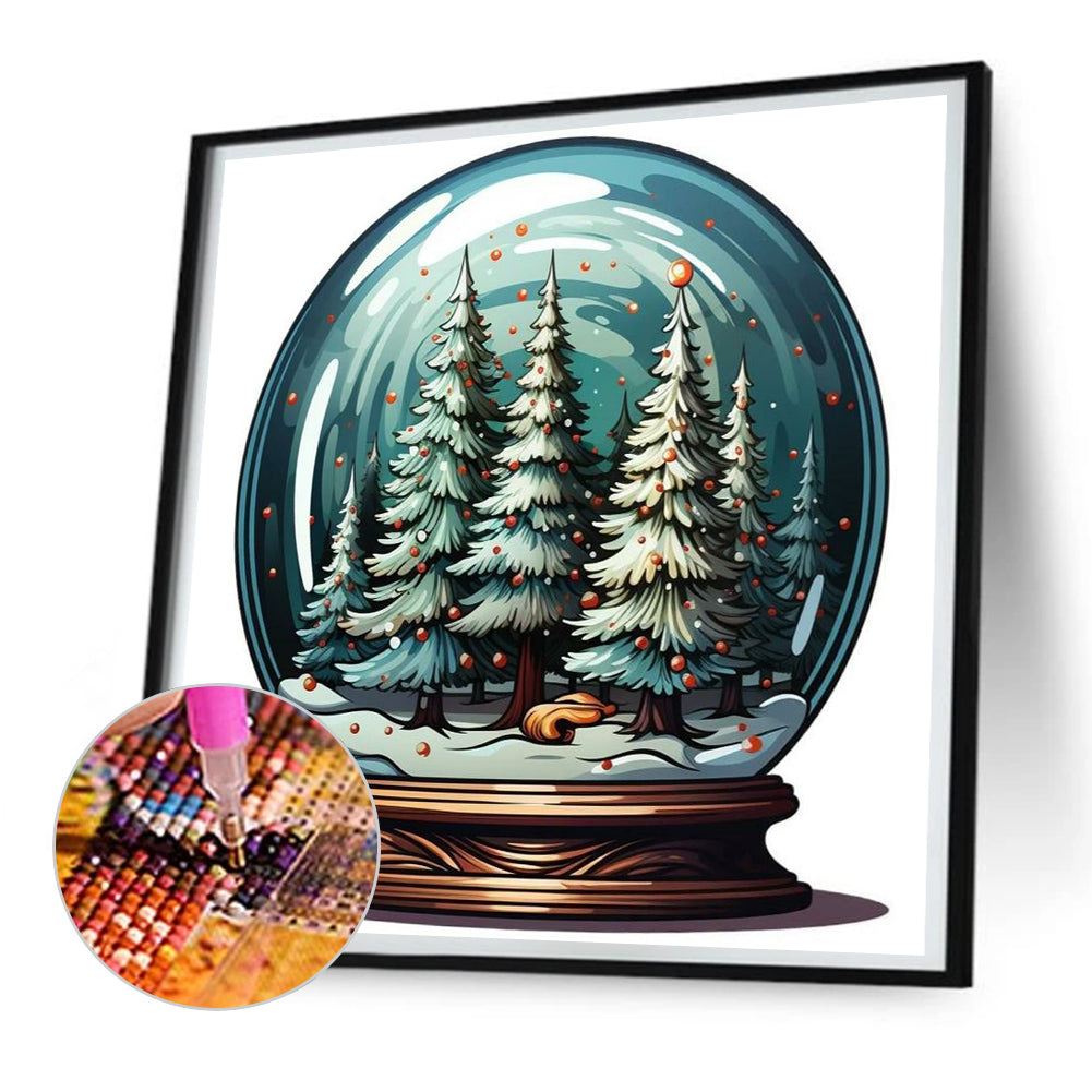 Christmas Crystal Ball - Full Round Drill Diamond Painting 30*30CM