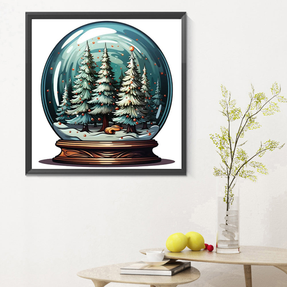 Christmas Crystal Ball - Full Round Drill Diamond Painting 30*30CM