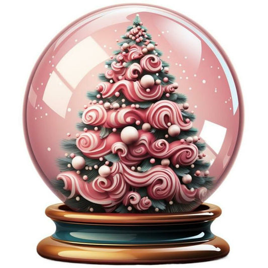 Christmas Crystal Ball - Full Round Drill Diamond Painting 30*30CM