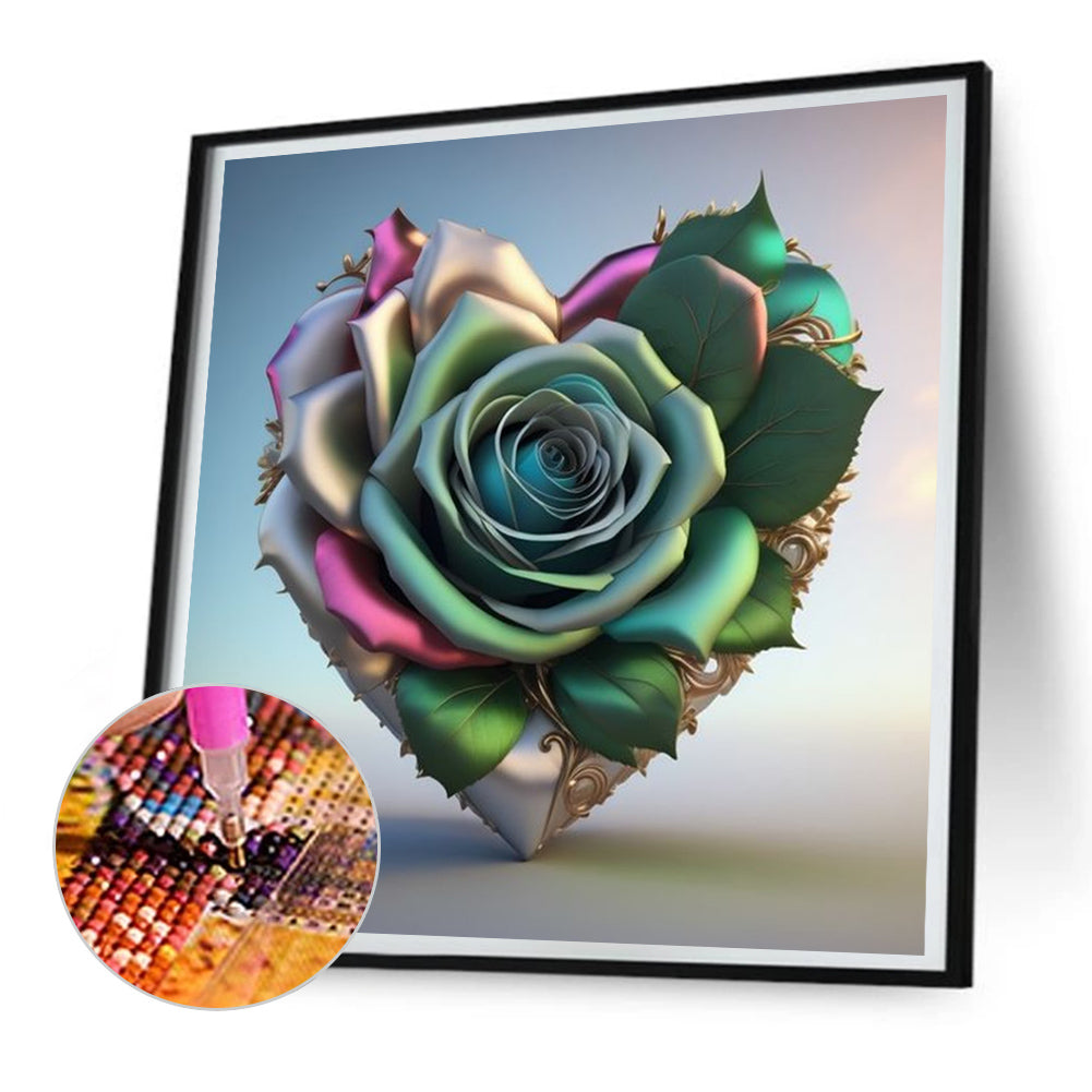 Love Rose - Full Round Drill Diamond Painting 30*30CM
