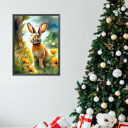 Rabbit In The Forest - Full Round Drill Diamond Painting 30*40CM