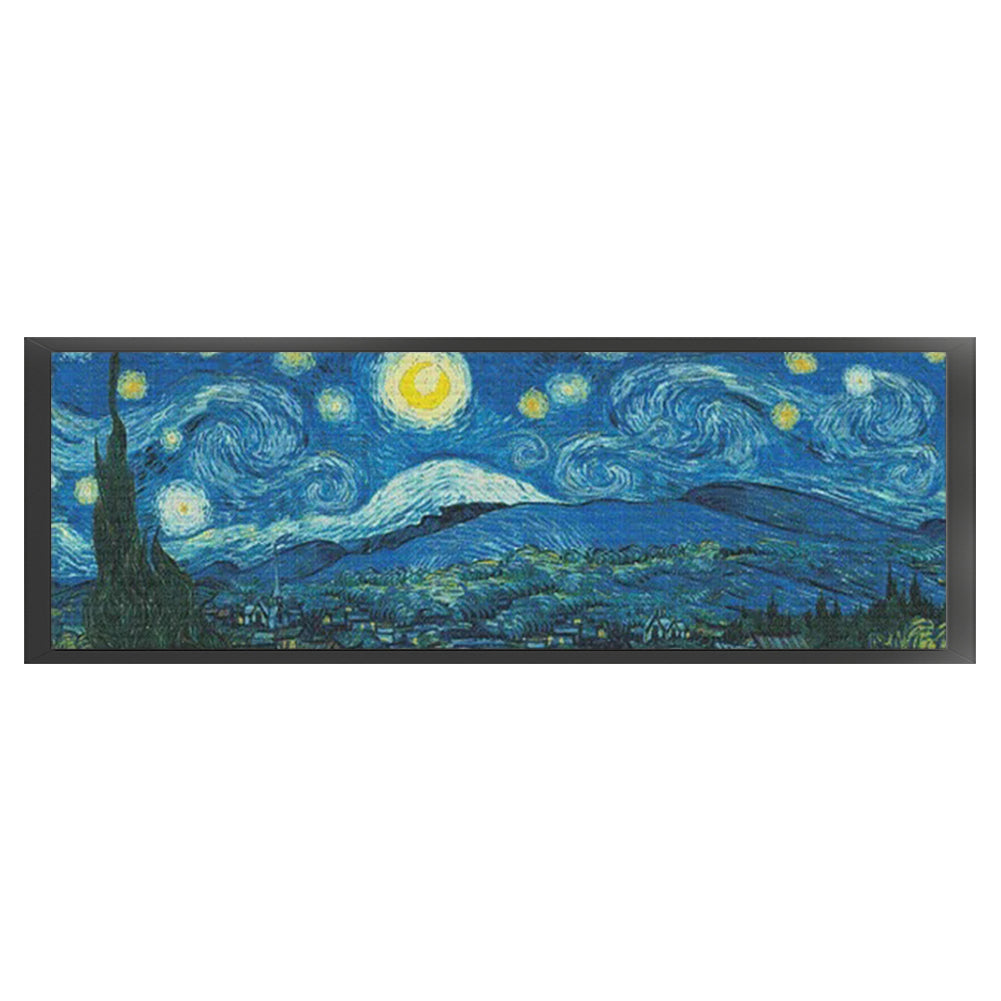 Starry Night Panorama (Van Gogh) - 14CT Stamped Cross Stitch 117*43CM