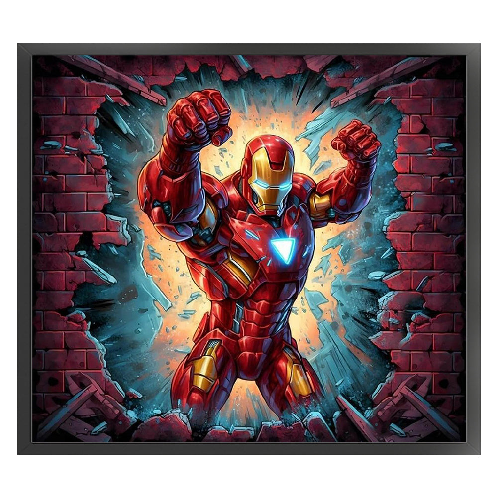 Marvel Iron Man - 11CT Stamped Cross Stitch 50*45CM