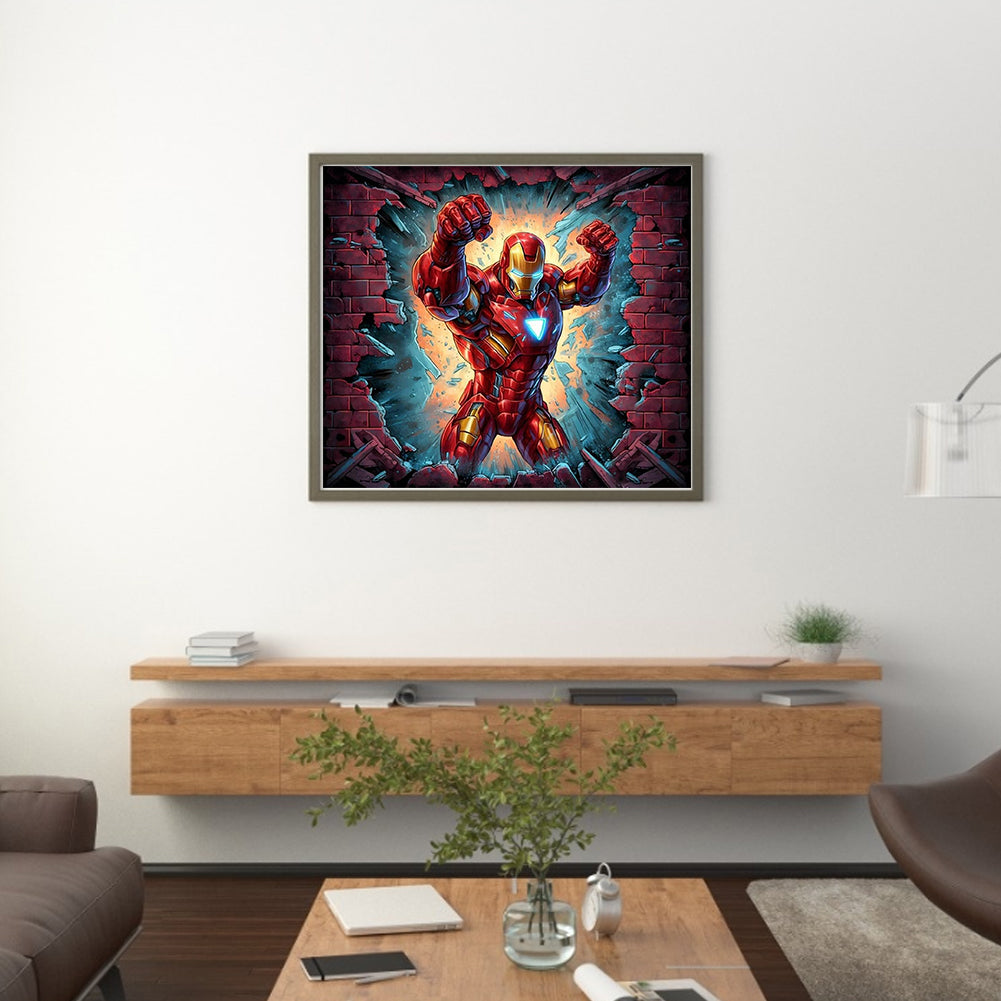 Marvel Iron Man - 11CT Stamped Cross Stitch 50*45CM