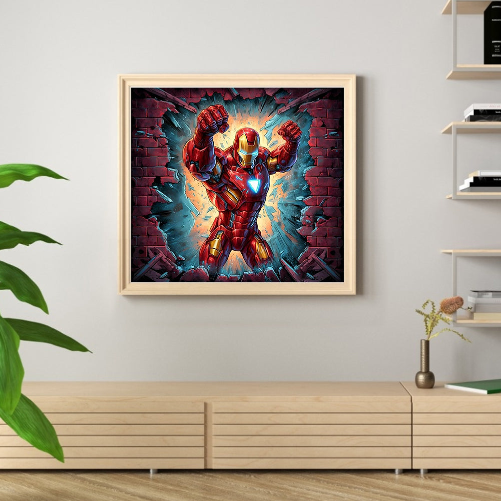 Marvel Iron Man - 11CT Stamped Cross Stitch 50*45CM