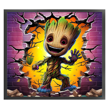 Marvel Baby Groot - 11CT Stamped Cross Stitch 50*45CM