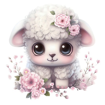 Cute Lamb - 18CT Stamped Cross Stitch 30*30CM(Joy Sunday)