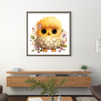 Cute Chick - 18CT Stamped Cross Stitch 30*30CM(Joy Sunday)