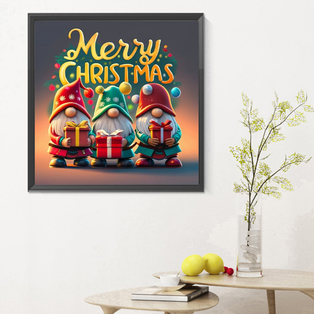 Christmas Gnome - Full Round Drill Diamond Painting 30*30CM