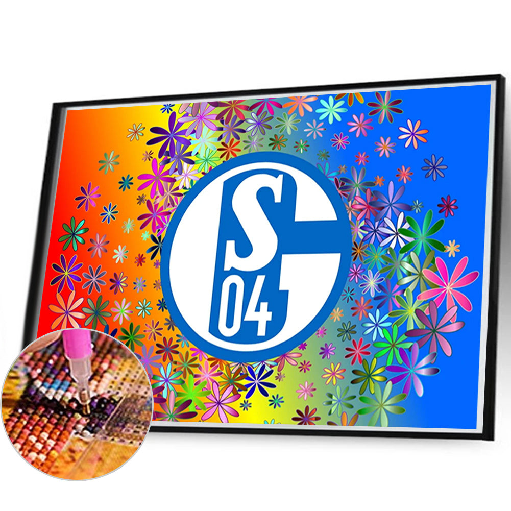 Schalke Logo - Full Round Drill Diamond Painting 60*40CM