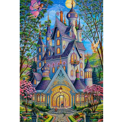 Castle - 11CT Stamped Cross Stitch 50*70CM(Joy Sunday)