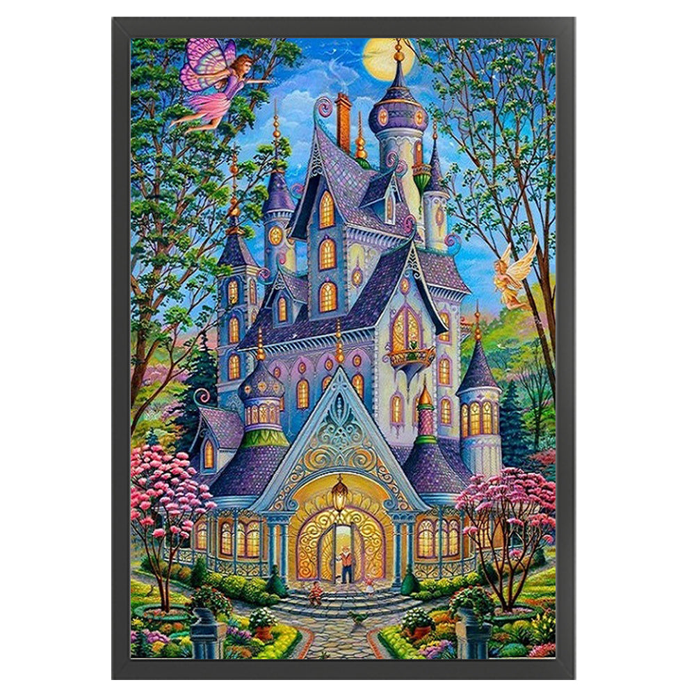 Castle - 11CT Stamped Cross Stitch 50*70CM(Joy Sunday)