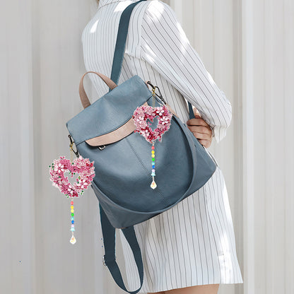 2PCS Suncatcher Diamond Painting Hanging Decor for Kid DIY Craft (Wreath #11)