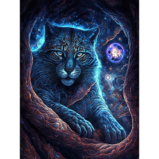 Tiger - Full Round Drill Diamond Painting 30*40CM